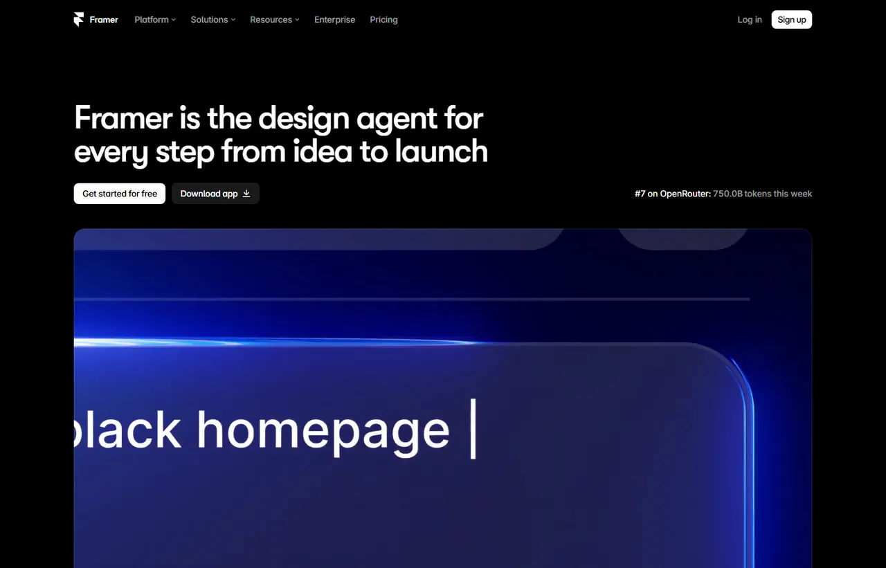 Framer pricing page, showing the published plans and prices recorded on this page